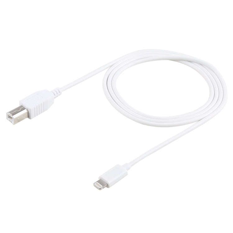 1m 8 Pin to Type-B Male Piano / Electronic Piano Cable MIDI Cable Adapter(White)