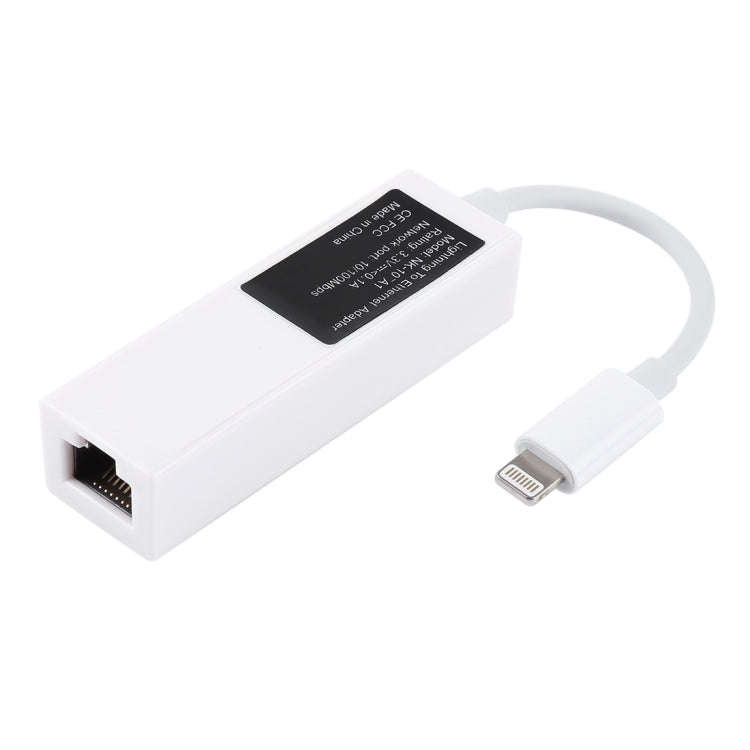 NK107A1 8 Pin to RJ45 Ethernet LAN Network Adapter Cable for iPhone / iPad Series, Total Length: ...