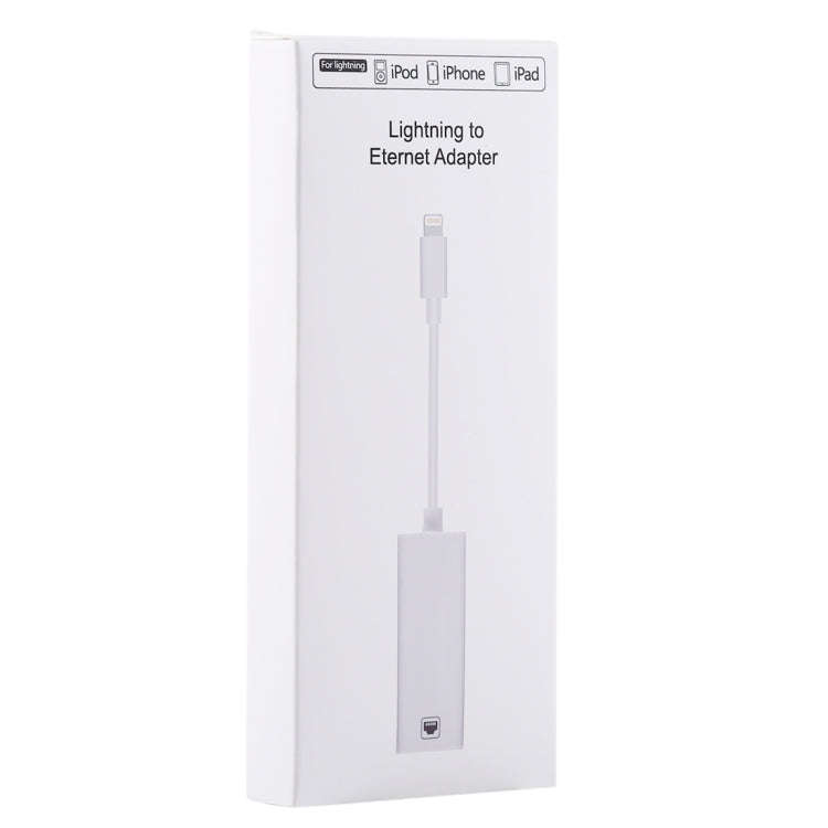 NK107A1 8 Pin to RJ45 Ethernet LAN Network Adapter Cable for iPhone / iPad Series, Total Length: ...