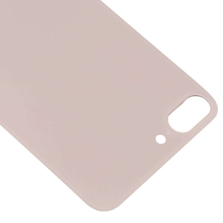 Easy Replacement Big Camera Hole Glass Back Battery Cover with Adhesive for iPhone 8 Plus(Gold)