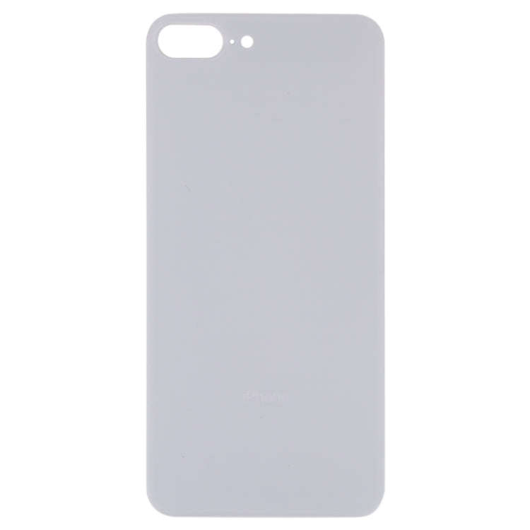 Easy Replacement Big Camera Hole Glass Back Battery Cover with Adhesive for iPhone 8 Plus(White)