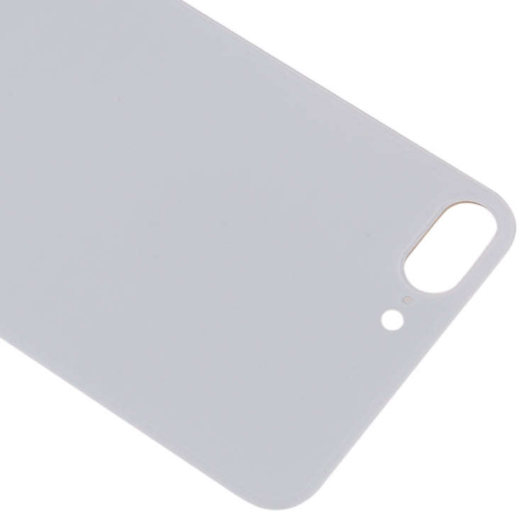 Easy Replacement Big Camera Hole Glass Back Battery Cover with Adhesive for iPhone 8 Plus(White)