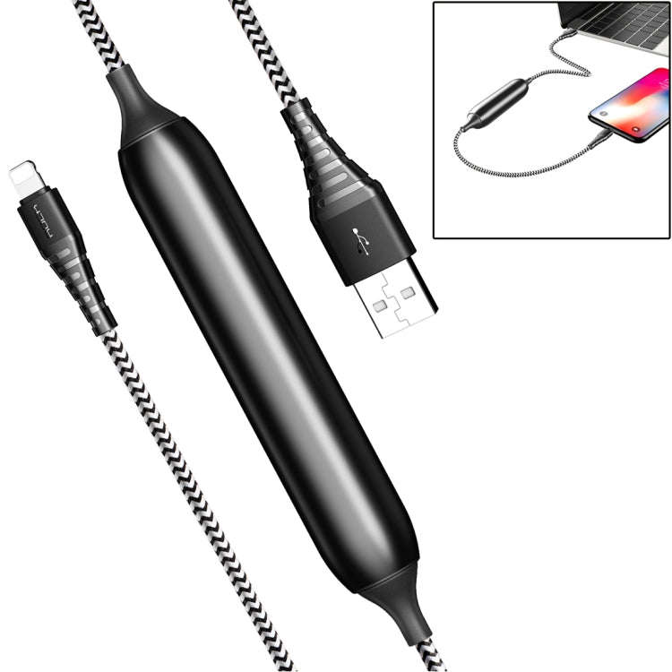 ROCK 1.2m 2.1A TPE + Nylon Braided USB to 8 Pin Data Sync Charge Cable For iPhone 11 Pro Max / iP...