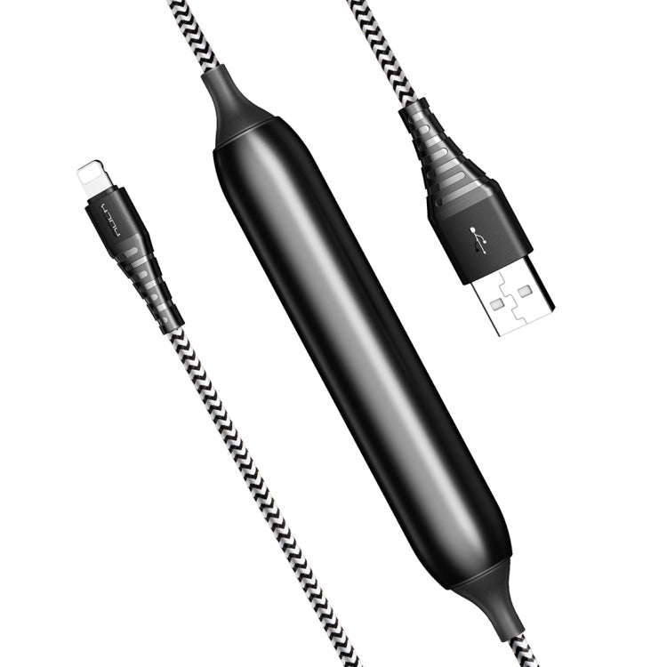 ROCK 1.2m 2.1A TPE + Nylon Braided USB to 8 Pin Data Sync Charge Cable For iPhone 11 Pro Max / iP...