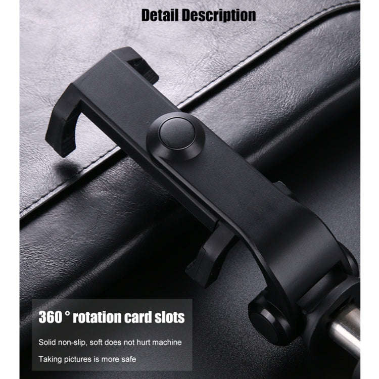 2 in 1 Foldable Bluetooth Shutter Remote Selfie Stick Tripod for iPhone and Android Phones(Red)