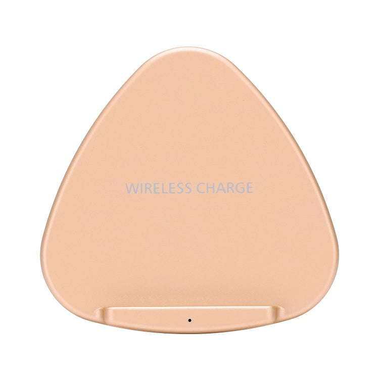 QK11 10W ABS + PC Fast Charging Qi Wireless Charger Pad(Gold)