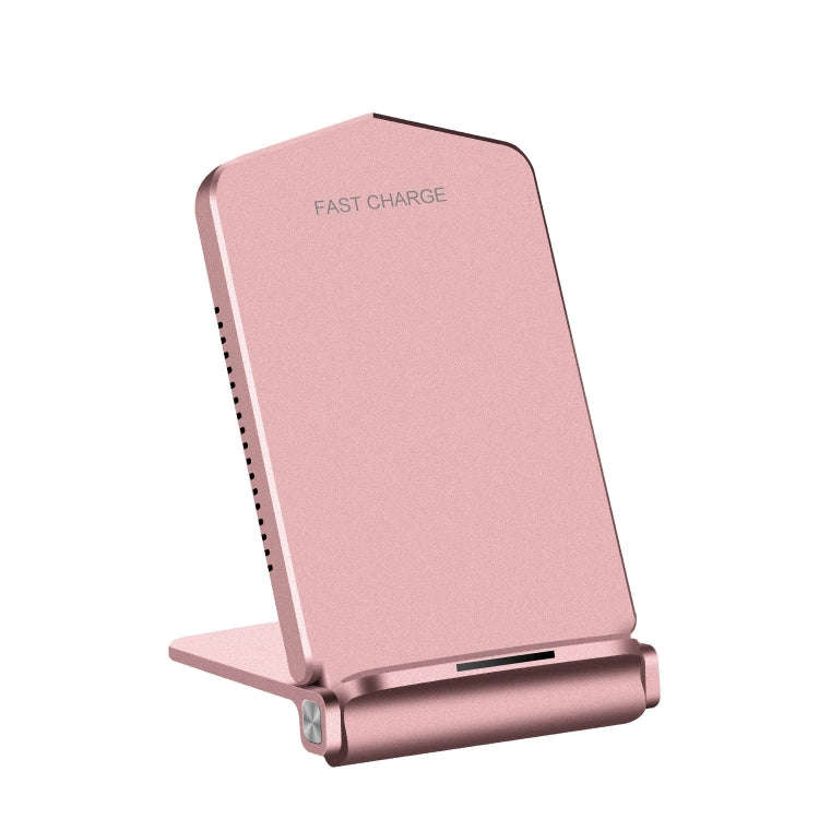 Q200 5W ABS + PC Fast Charging Qi Wireless Fold Charger Pad(Rose Gold)
