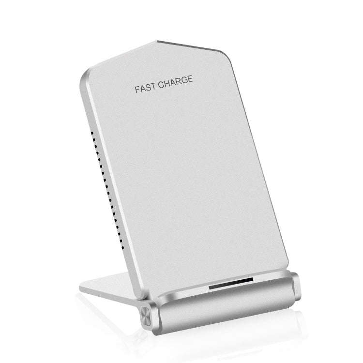 Q200 5W ABS + PC Fast Charging Qi Wireless Fold Charger Pad(Silver)