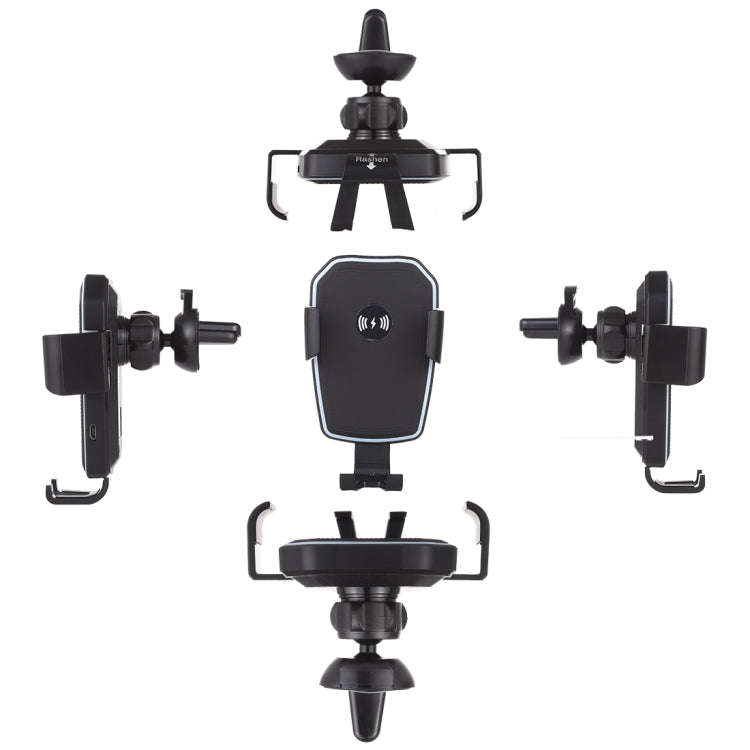 K81 10W QI Universal Rotating Gravity Induction Car Wireless Charging Mobile Phone Holder with Su...