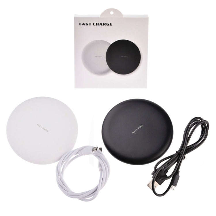TOVYS-KC-N5 9V 1A Output Frosted Round Wire Qi Standard Fast Charging Wireless Charger, Cable Len...