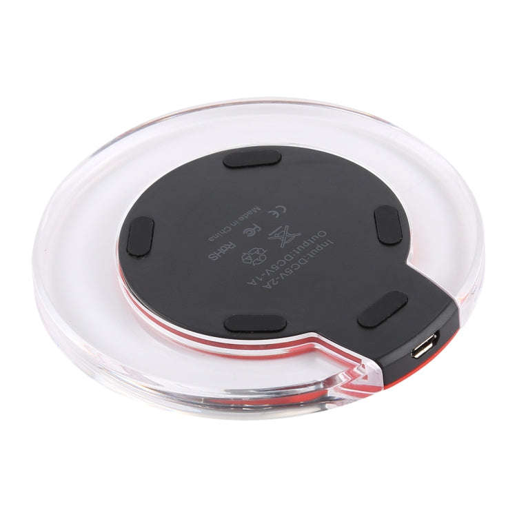 FANTASY 5V 1A Output Qi Standard Ultra-thin Wireless Charger with Charging Indicator, Support QI ...