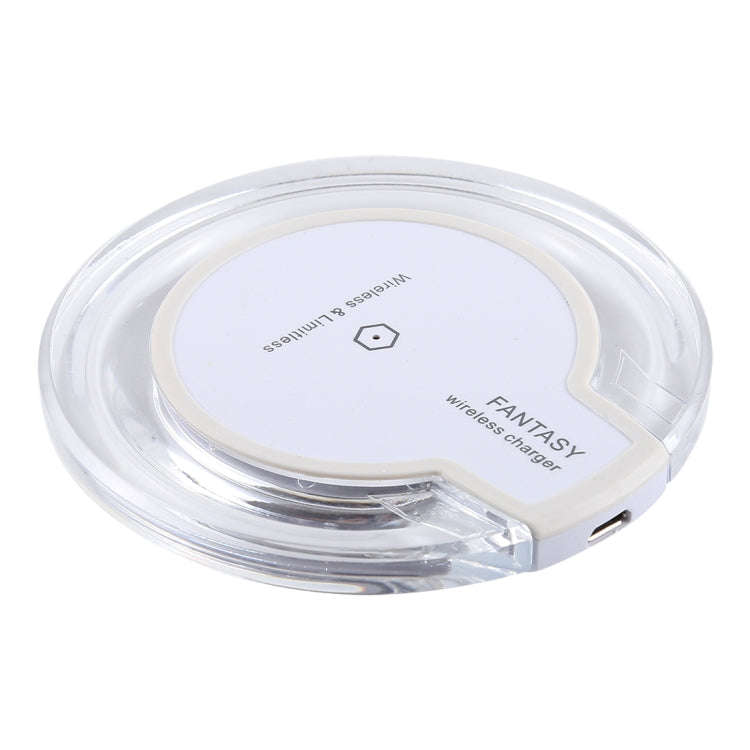 FANTASY 5V 1A Output Qi Standard Ultra-thin Wireless Charger with Charging Indicator, Support QI ...