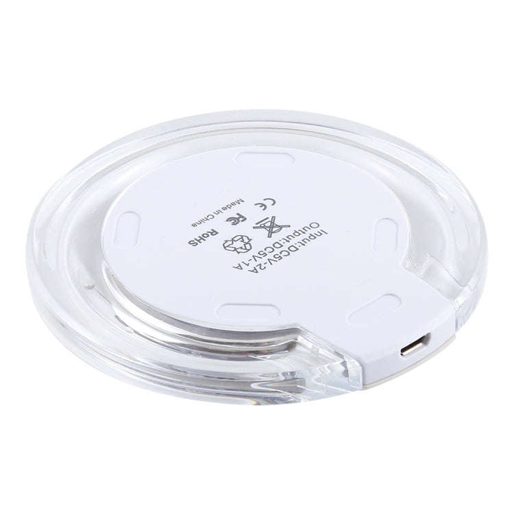 FANTASY 5V 1A Output Qi Standard Ultra-thin Wireless Charger with Charging Indicator, Support QI ...