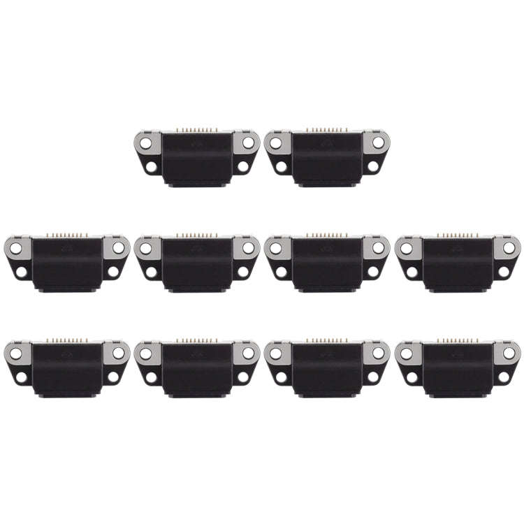 10 PCS Charging Port Connector for iPhone 8 Plus / 8(Black)