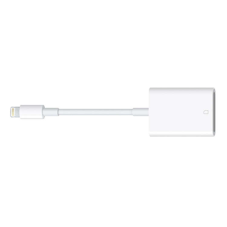8 Pin to SD Card Camera Reader Adapter, Support iOS 9.2 or Above (White)