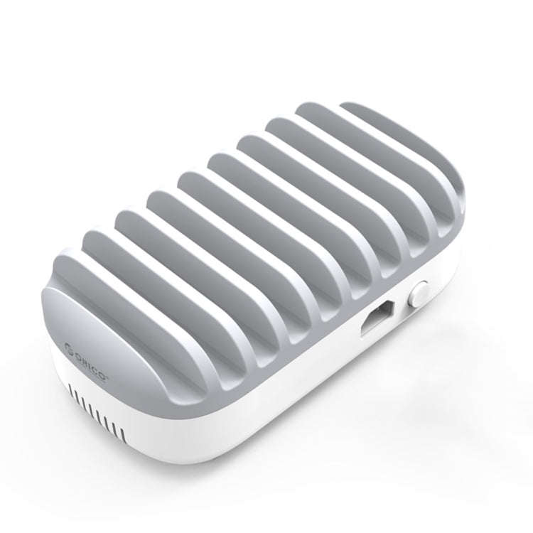 ORICO DUK-10P 120W 10 USB Ports Smart Charging Station with Phone & Tablet Stand, EU Plug(White)