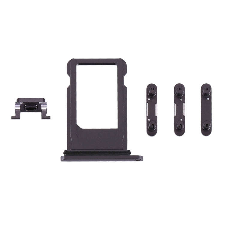 Card Tray + Volume Control Key + Power Button + Mute Switch Vibrator Key for iPhone 8 Plus(Grey)