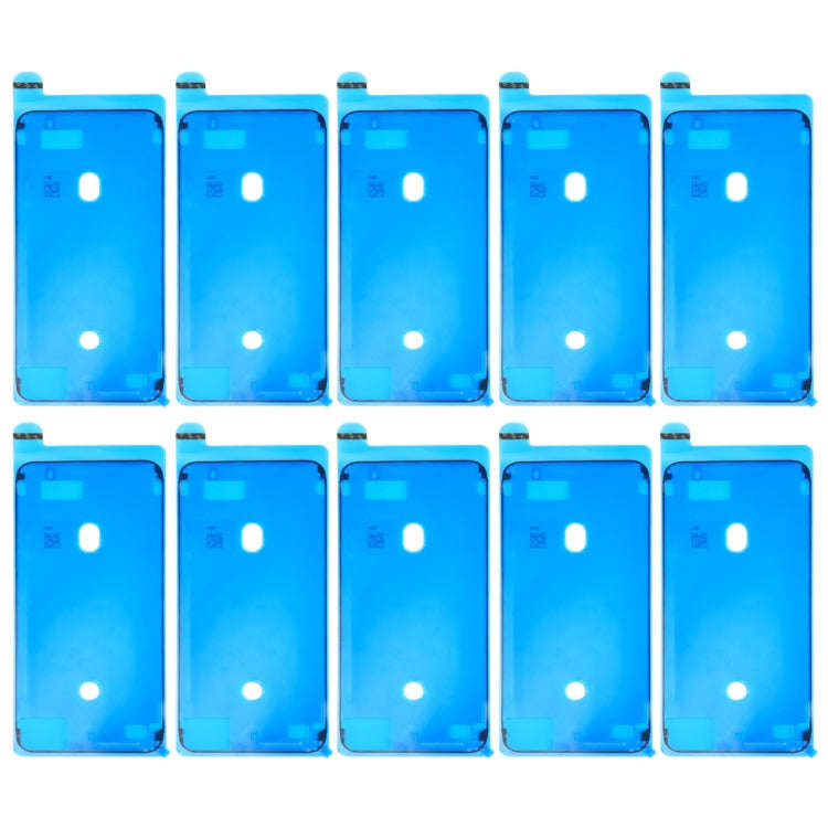10 PCS LCD Frame Bezel Waterproof Adhesive Stickers for iPhone 8 Plus(Black)