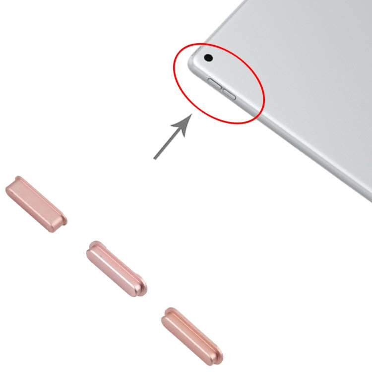 Power Button and Volume Control Button for iPad 10.2 inch 2019 2020 2021 (Pink)