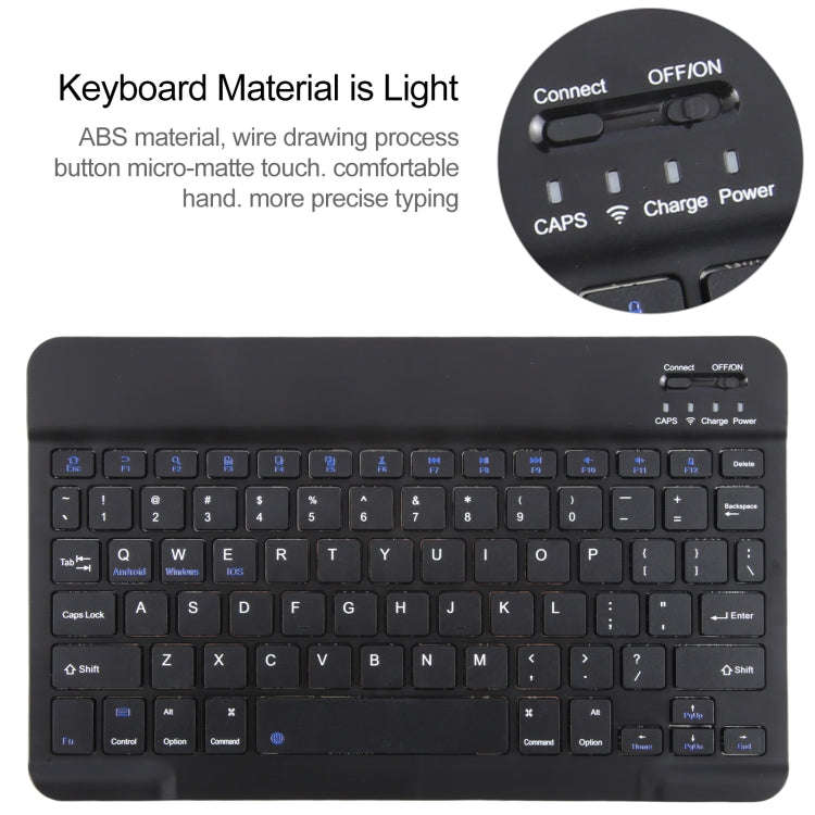 For iPad Pro 9.7 / 9.7 inch 2017 / 9.7 2018 / Air / Air 2 IP071 Separable ABS Smart Bluetooth Key...
