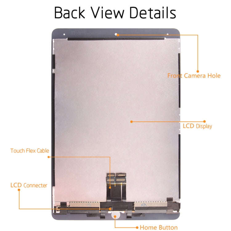 OEM LCD Screen for iPad Pro 10.5 inch A1709 A1701 with Digitizer Full Assembly (White)