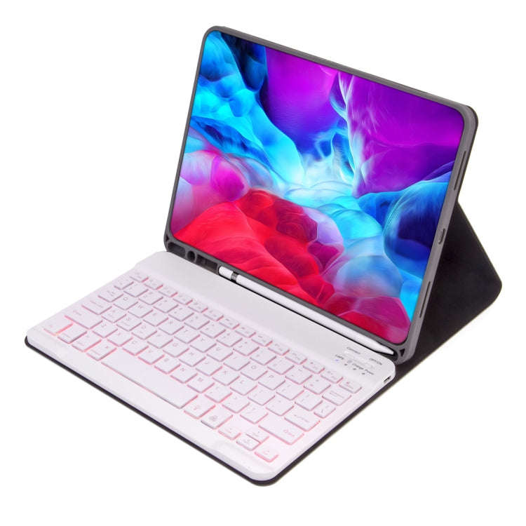X-11BS Skin Plain Texture Detachable Bluetooth Keyboard Tablet Case for iPad Pro 11 inch 2020 / 2...