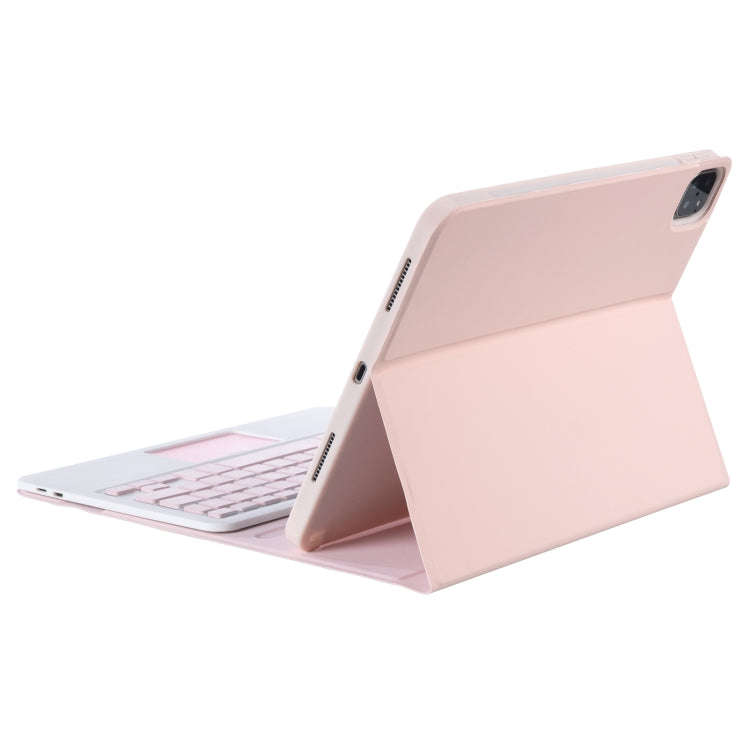 YT11B-A Detachable Candy Color Bluetooth Keyboard Leather Tablet Case with Touch Pad & Pen Slot &...