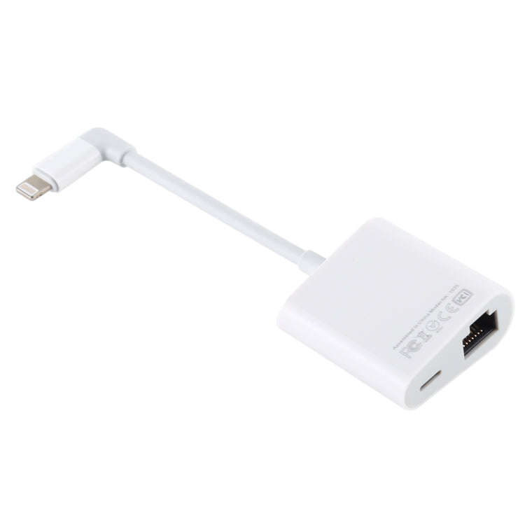 NK-1035 Ethernet Port + 8 Pin Female to 8 Pin Elbow Male Function Adapter(White)