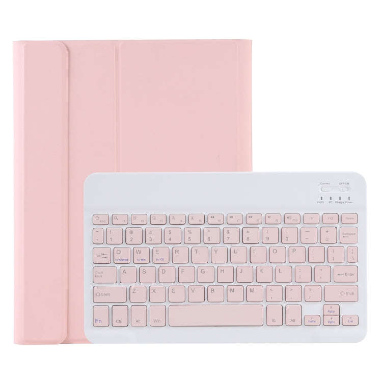 C-11B Detachable Candy Color Bluetooth Keyboard Leather Tablet Case with Pen Slot & Holder for iP...