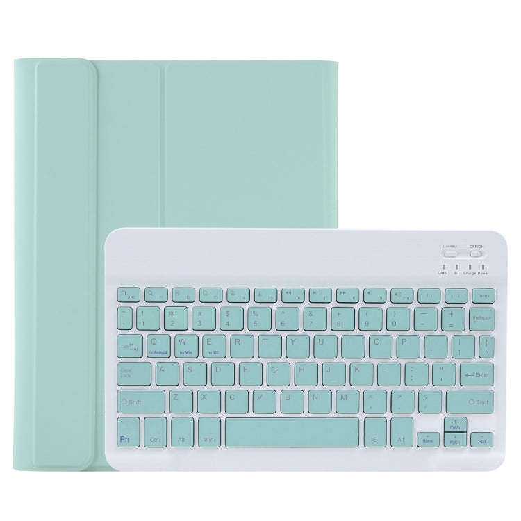 C-11B Detachable Candy Color Bluetooth Keyboard Leather Tablet Case with Pen Slot & Holder for iP...