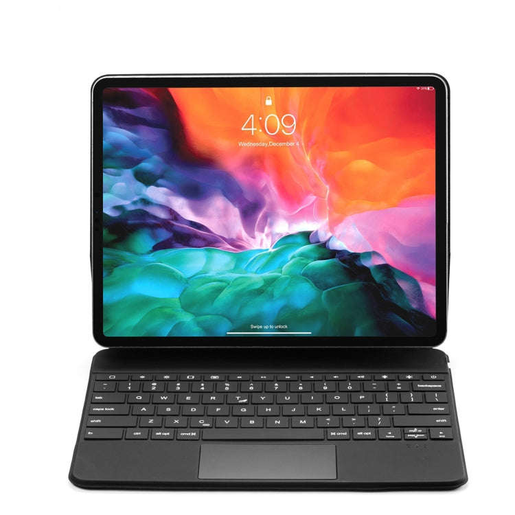P129 Pro Ultra-thin Detachable Bluetooth Keyboard Leather Tablet Case with Touchpad & White Backl...