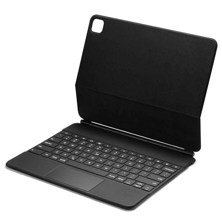 P129 Pro Ultra-thin Detachable Bluetooth Keyboard Leather Tablet Case with Touchpad & White Backl...