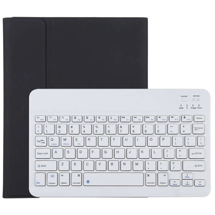 TG11B Detachable Bluetooth White Keyboard + Microfiber Leather Tablet Case for iPad Pro 11 inch (...