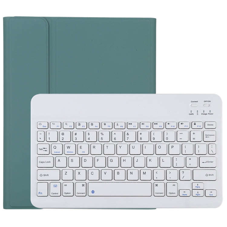 TG11B Detachable Bluetooth White Keyboard + Microfiber Leather Tablet Case for iPad Pro 11 inch (...