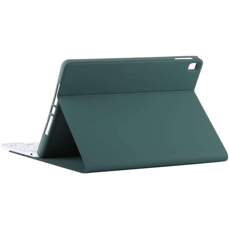 TG11B Detachable Bluetooth White Keyboard + Microfiber Leather Tablet Case for iPad Pro 11 inch (...