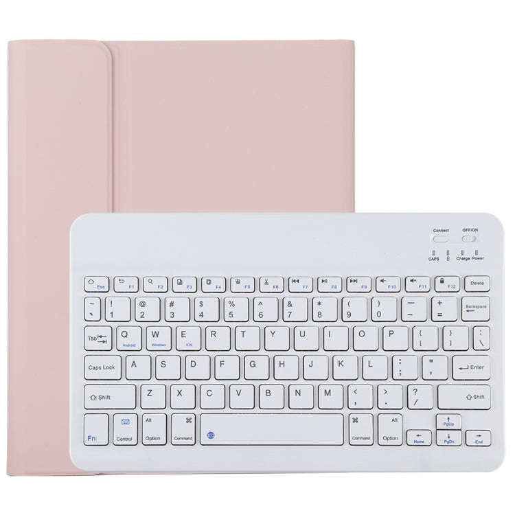 TG11B Detachable Bluetooth White Keyboard + Microfiber Leather Tablet Case for iPad Pro 11 inch (...