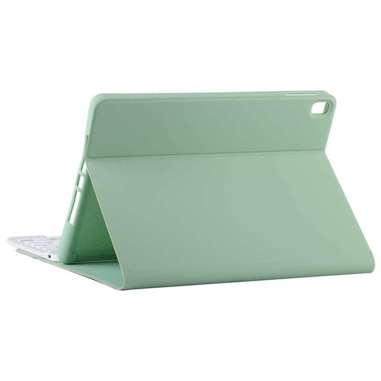 TG11B Detachable Bluetooth White Keyboard + Microfiber Leather Tablet Case for iPad Pro 11 inch (...