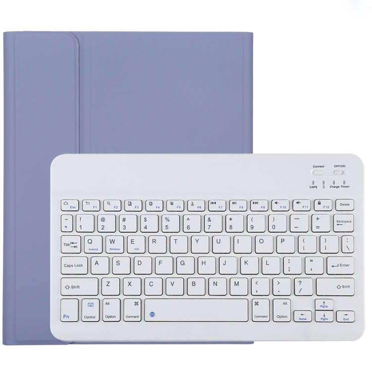 TG11B Detachable Bluetooth White Keyboard + Microfiber Leather Tablet Case for iPad Pro 11 inch (...