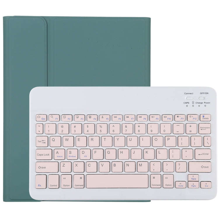TG11B Detachable Bluetooth Pink Keyboard + Microfiber Leather Tablet Case for iPad Pro 11 inch (2...