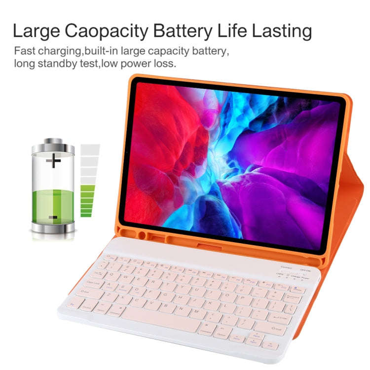 TG11B Detachable Bluetooth Pink Keyboard + Microfiber Leather Tablet Case for iPad Pro 11 inch (2...