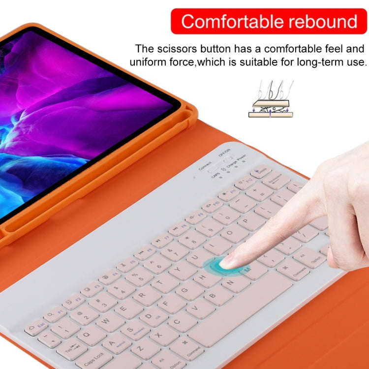 TG11B Detachable Bluetooth Pink Keyboard + Microfiber Leather Tablet Case for iPad Pro 11 inch (2...