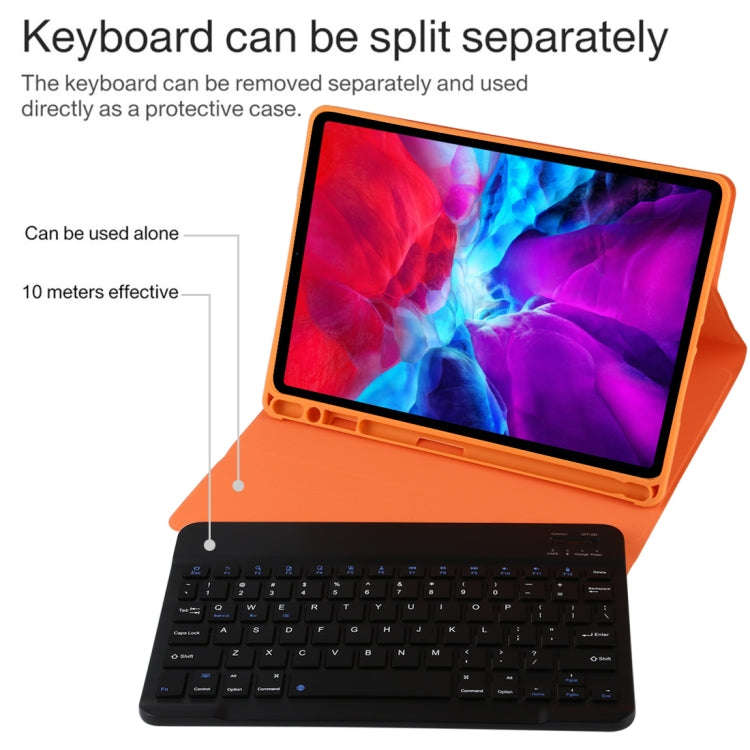 TG11B Detachable Bluetooth Black Keyboard + Microfiber Leather Tablet Case for iPad Pro 11 inch (...