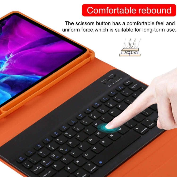 TG11B Detachable Bluetooth Black Keyboard + Microfiber Leather Tablet Case for iPad Pro 11 inch (...
