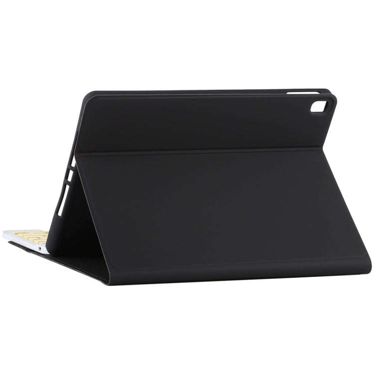 TG11B Detachable Bluetooth Yellow Keyboard + Microfiber Leather Tablet Case for iPad Pro 11 inch ...