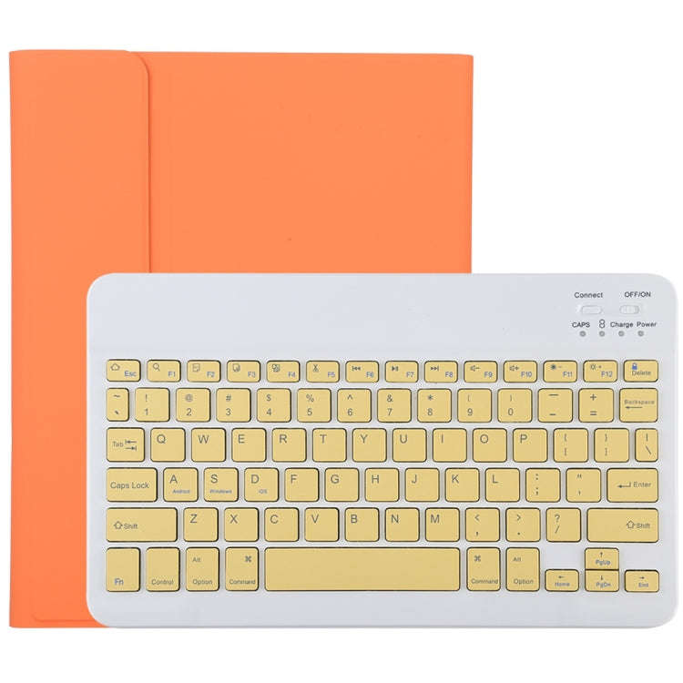 TG11B Detachable Bluetooth Yellow Keyboard + Microfiber Leather Tablet Case for iPad Pro 11 inch ...