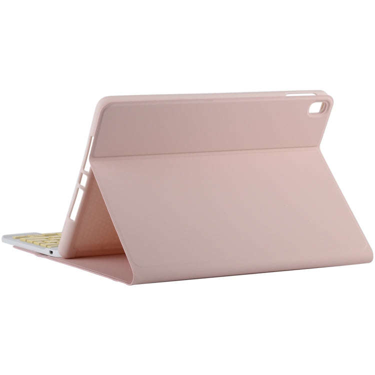 TG11B Detachable Bluetooth Yellow Keyboard + Microfiber Leather Tablet Case for iPad Pro 11 inch ...