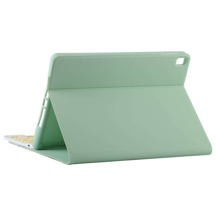 TG11B Detachable Bluetooth Yellow Keyboard + Microfiber Leather Tablet Case for iPad Pro 11 inch ...