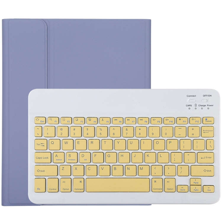 TG11B Detachable Bluetooth Yellow Keyboard + Microfiber Leather Tablet Case for iPad Pro 11 inch ...