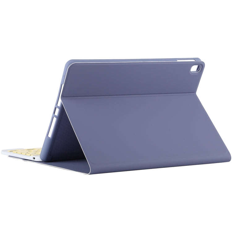 TG11B Detachable Bluetooth Yellow Keyboard + Microfiber Leather Tablet Case for iPad Pro 11 inch ...