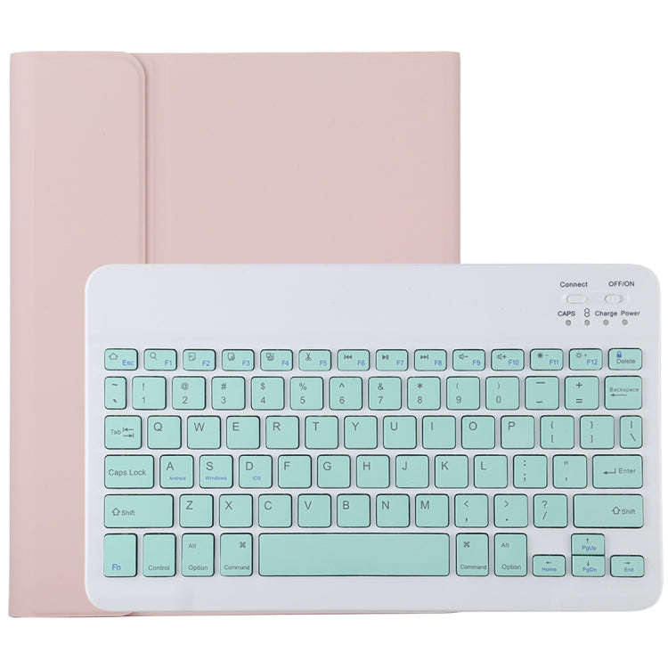 TG11B Detachable Bluetooth Green Keyboard + Microfiber Leather Tablet Case for iPad Pro 11 inch (...
